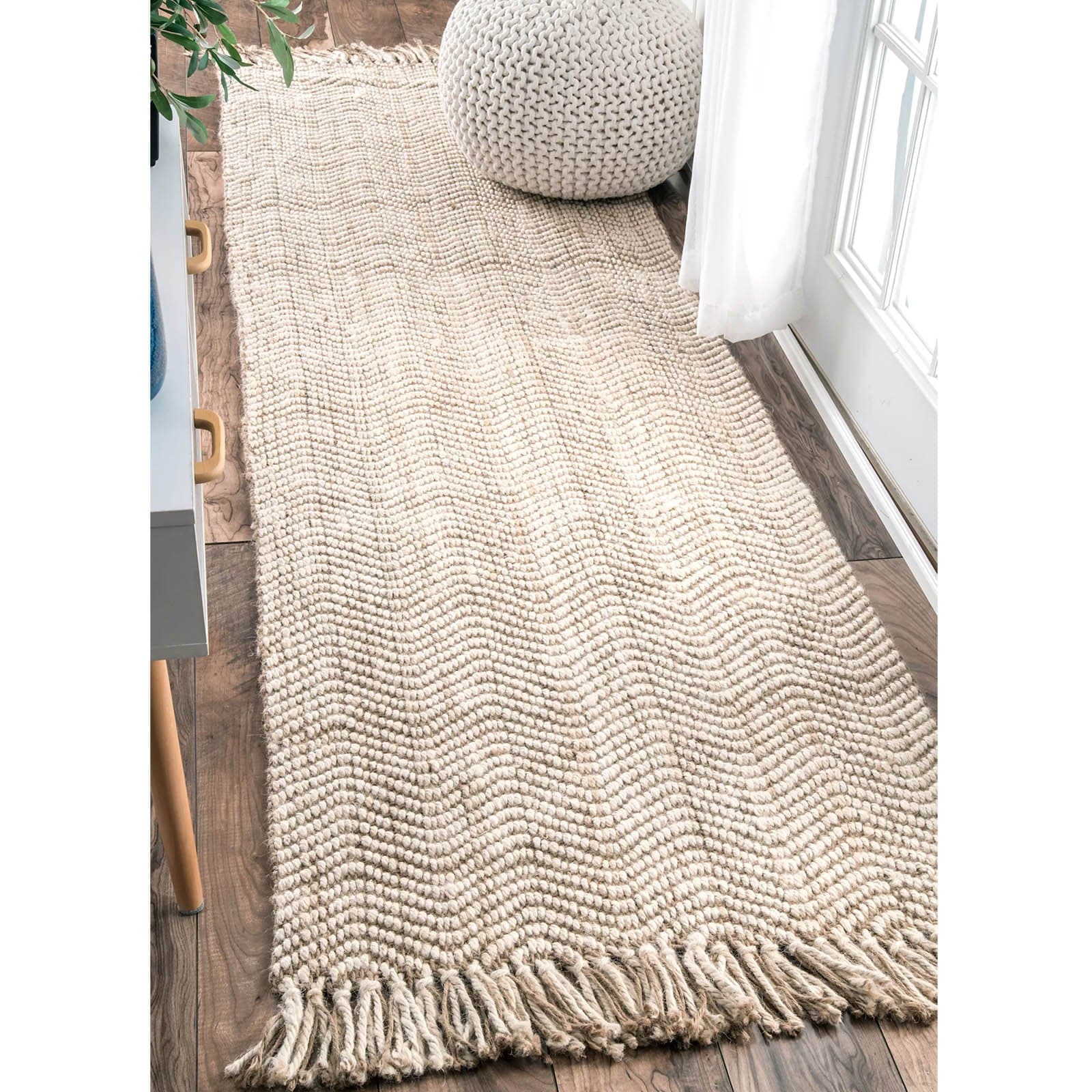 90X130 Cm Braided Handmade Jute Rug Jh-2340-S - Rugs - ebarza Furniture UAE | Shop Modern Furniture in Abu Dhabi & Dubai - مفروشات ايبازرا في الامارات | تسوق اثاث عصري وديكورات مميزة في دبي وابوظبي