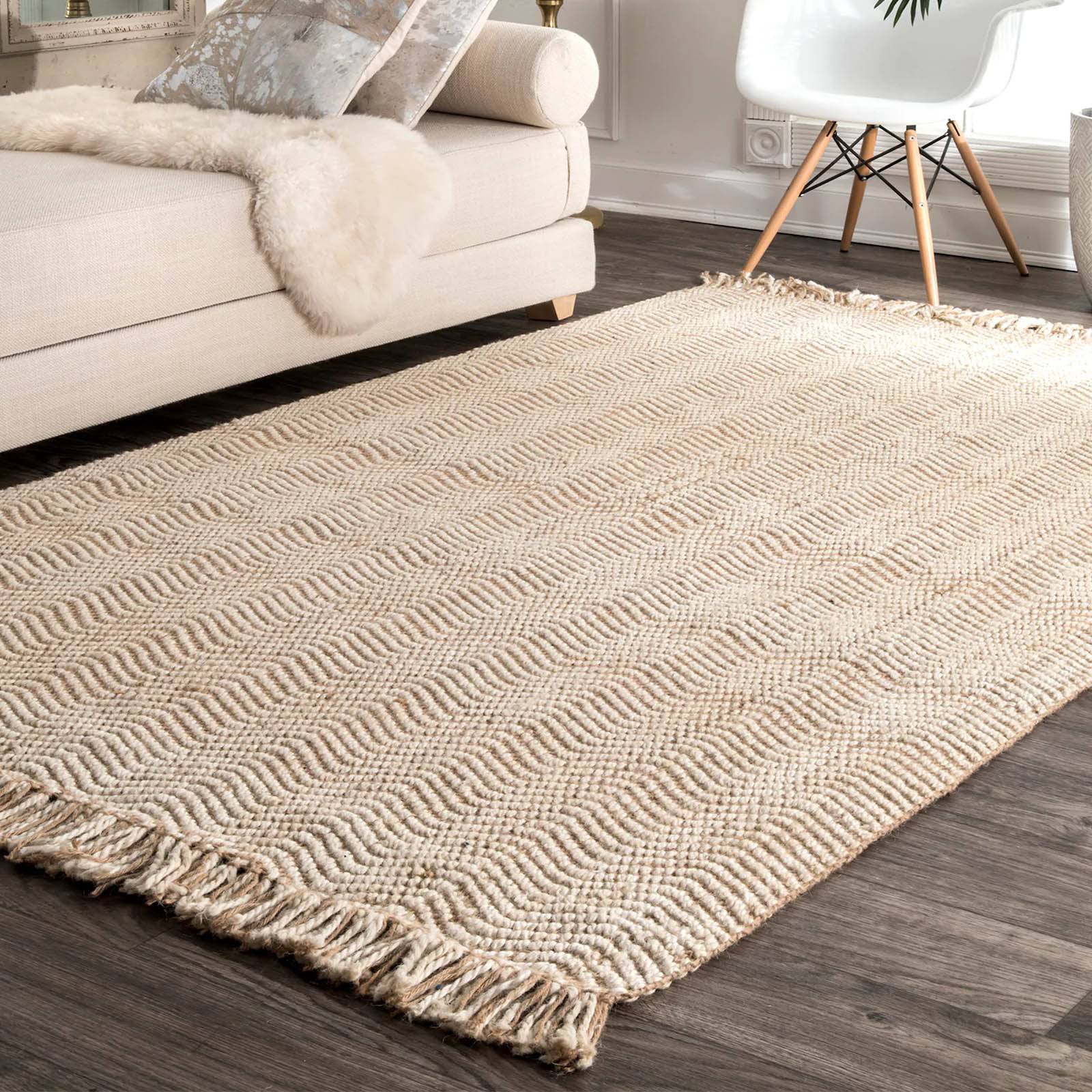 90X130 Cm Braided Handmade Jute Rug Jh-2340-S - Rugs - ebarza Furniture UAE | Shop Modern Furniture in Abu Dhabi & Dubai - مفروشات ايبازرا في الامارات | تسوق اثاث عصري وديكورات مميزة في دبي وابوظبي