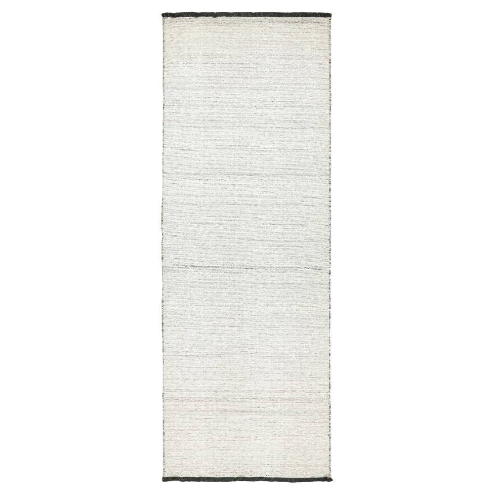 90X300 Cm Hand Woven Ivory Black Wool Rug Jhd-7007 Ivory Black-Long - Rugs - ebarza Furniture UAE | Shop Modern Furniture in Abu Dhabi & Dubai - مفروشات ايبازرا في الامارات | تسوق اثاث عصري وديكورات مميزة في دبي وابوظبي