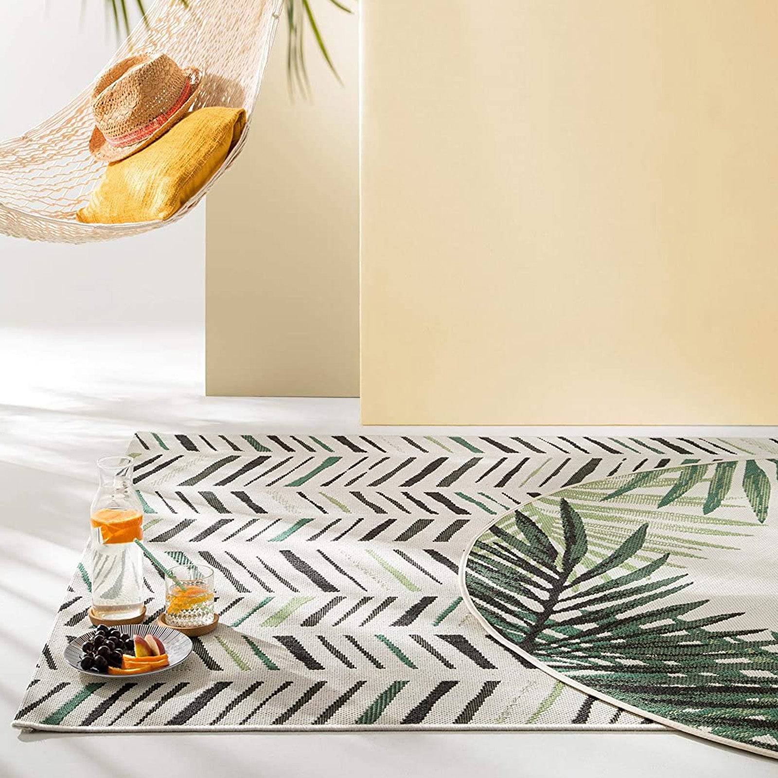 90X300 Cm Outdoor/Indoor Rug Simco-Sim-20-Ivory Green-Long - Rugs - ebarza Furniture UAE | Shop Modern Furniture in Abu Dhabi & Dubai - مفروشات ايبازرا في الامارات | تسوق اثاث عصري وديكورات مميزة في دبي وابوظبي