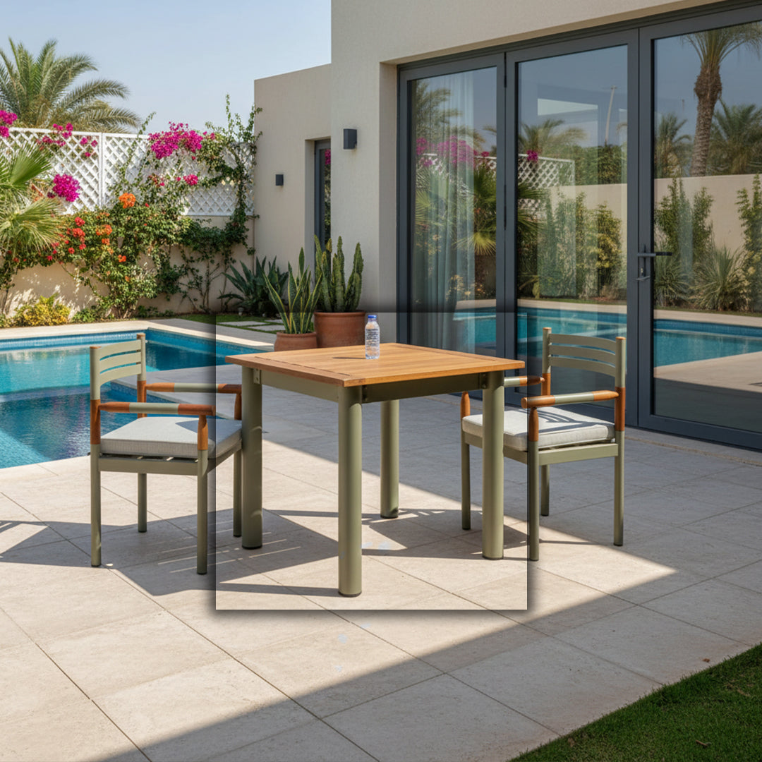 90x90cm ALCON DINING TABLE ALB-Table1002 - Outdoor Tables - ebarza Furniture UAE | Shop Modern Furniture in Abu Dhabi & Dubai - مفروشات ايبازرا في الامارات | تسوق اثاث عصري وديكورات مميزة في دبي وابوظبي