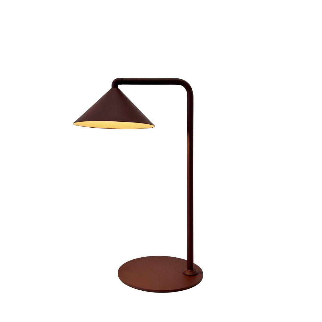 BEACON Talon table lamp with modern design, featuring a sleek metal base and adjustable arm, ideal for desk or bedside use.