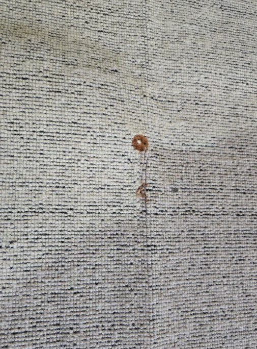 AS IS - 90X300 Cm Hand Woven Ivory Black Wool Rug Jhd-7007 Ivory Black-Long - DISPLAY ITEM - ebarza Furniture UAE | Shop Modern Furniture in Abu Dhabi & Dubai - مفروشات ايبازرا في الامارات | تسوق اثاث عصري وديكورات مميزة في دبي وابوظبي