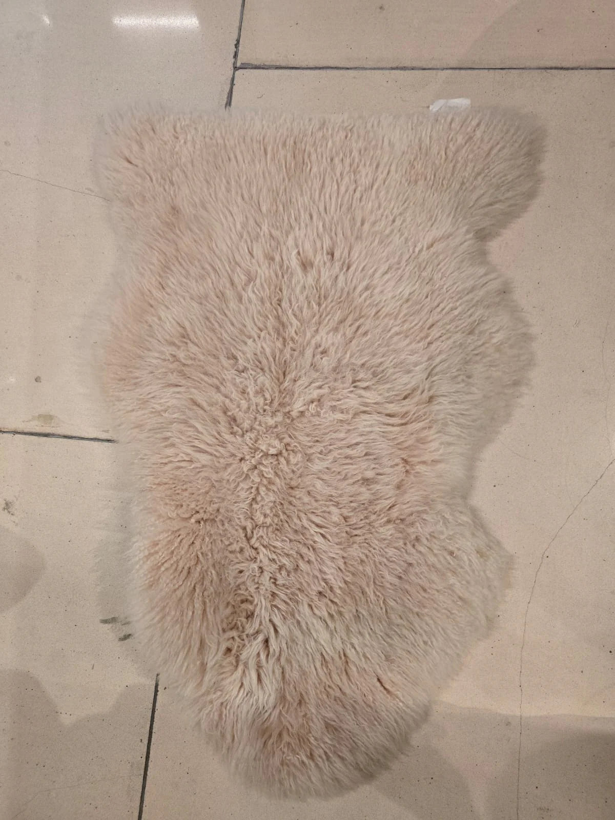 AS IS - Luxurious Sheepskin Rug -Natural Shp-P - DISPLAY ITEM - ebarza Furniture UAE | Shop Modern Furniture in Abu Dhabi & Dubai - مفروشات ايبازرا في الامارات | تسوق اثاث عصري وديكورات مميزة في دبي وابوظبي