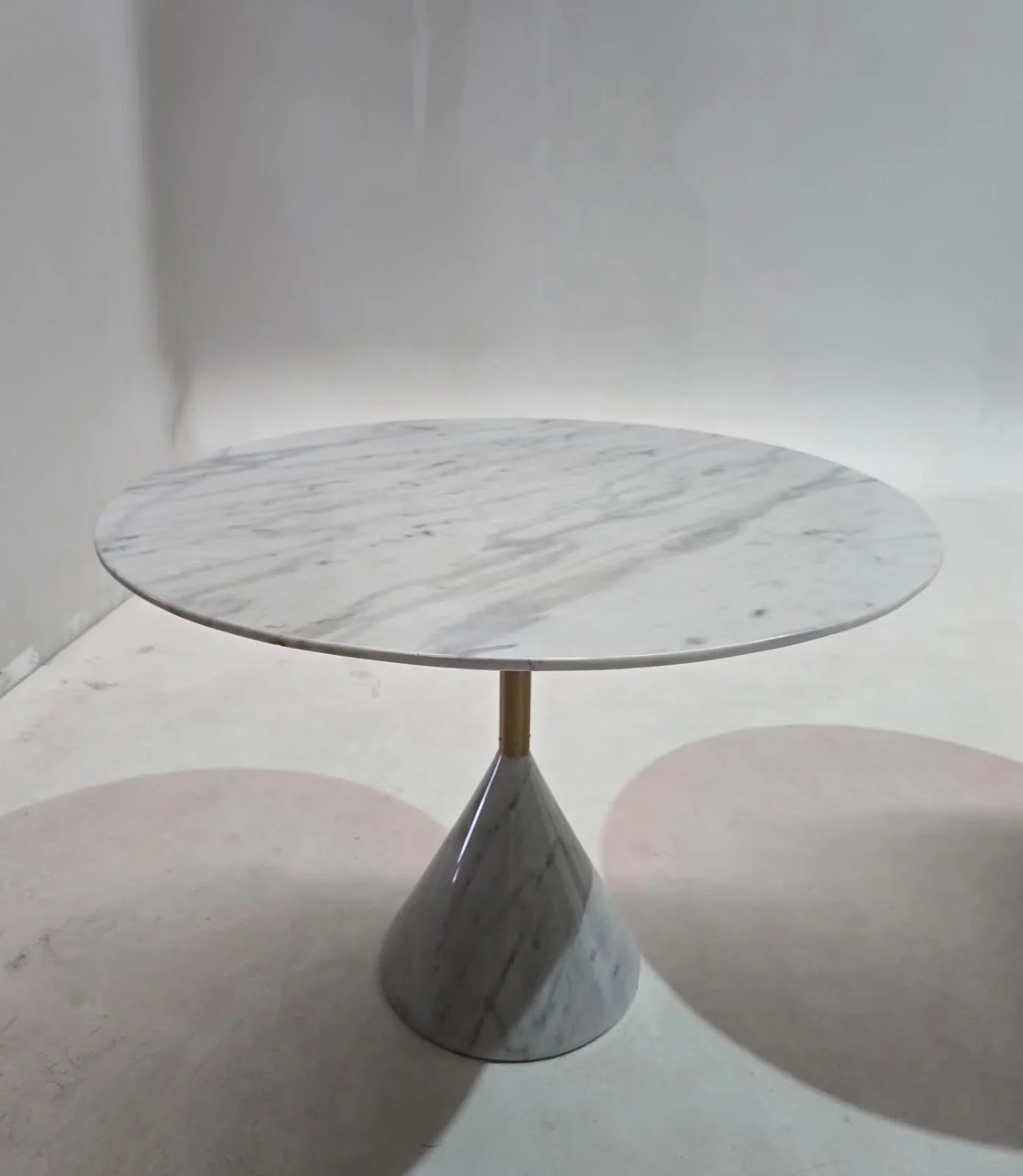 AS IS - Madrid Natural Marble Dining Table Ct8644-100-We - DISPLAY ITEM - ebarza Furniture UAE | Shop Modern Furniture in Abu Dhabi & Dubai - مفروشات ايبازرا في الامارات | تسوق اثاث عصري وديكورات مميزة في دبي وابوظبي
