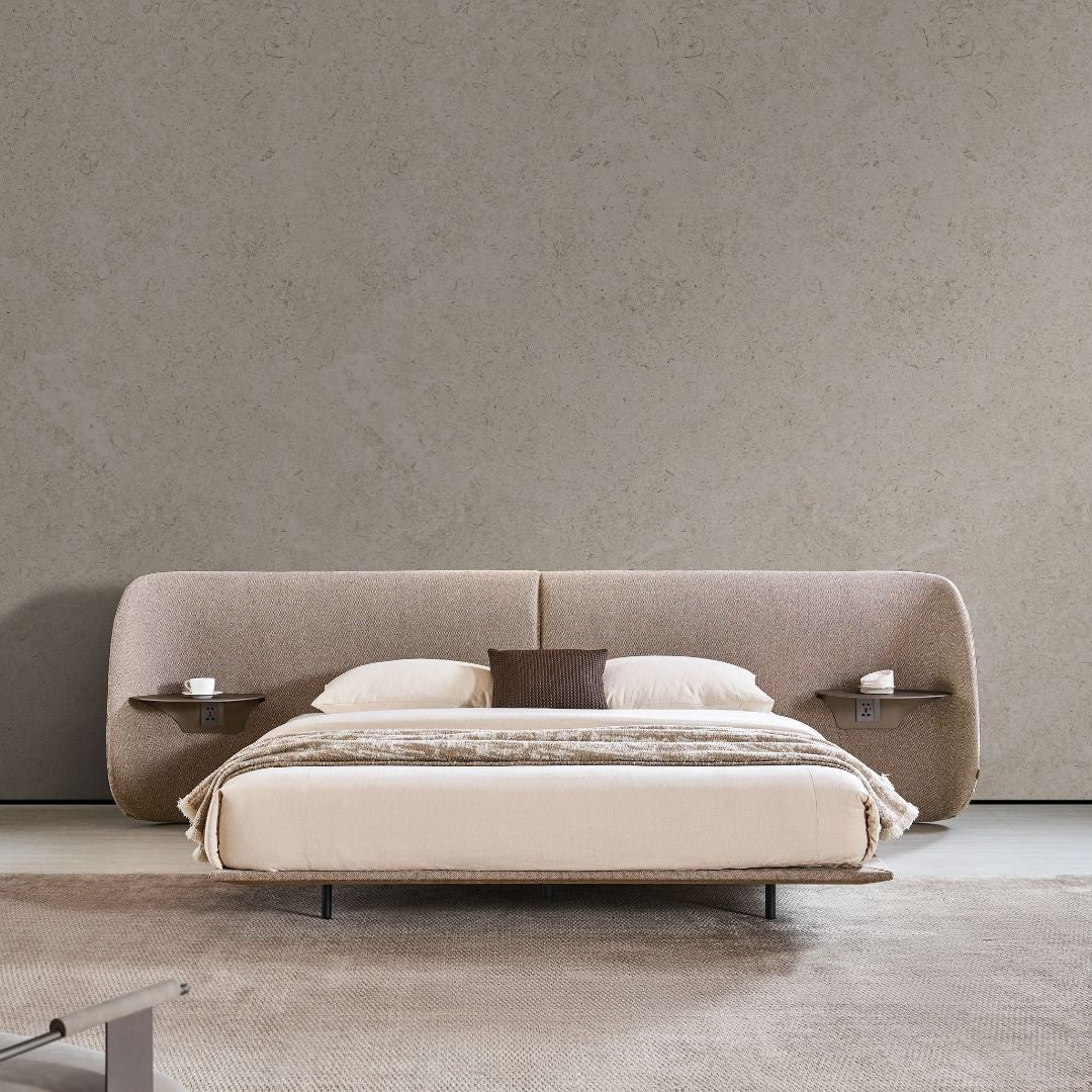 Pre-order 15 Days Delivery Alas King Size Bed - AMF-C656 - Bedsteads - ebarza Furniture UAE | Shop Modern Furniture in Abu Dhabi & Dubai - مفروشات ايبازرا في الامارات | تسوق اثاث عصري وديكورات مميزة في دبي وابوظبي