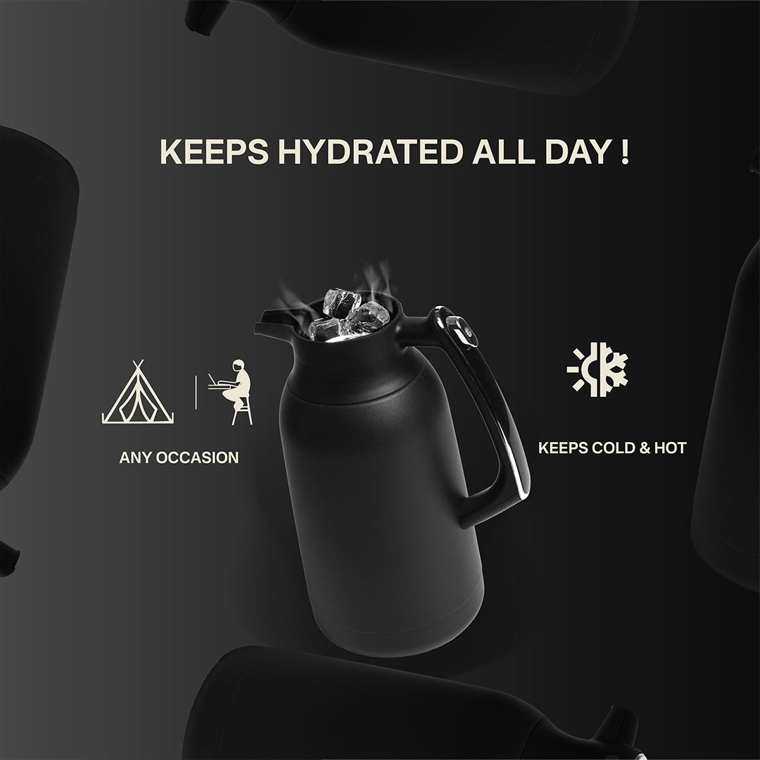 Pre-order 15 Days Delivery Alpo Thermal Coffee Carafe 2L ALP002PC68BKG - Black - Drinkware - ebarza Furniture UAE | Shop Modern Furniture in Abu Dhabi & Dubai - مفروشات ايبازرا في الامارات | تسوق اثاث عصري وديكورات مميزة في دبي وابوظبي