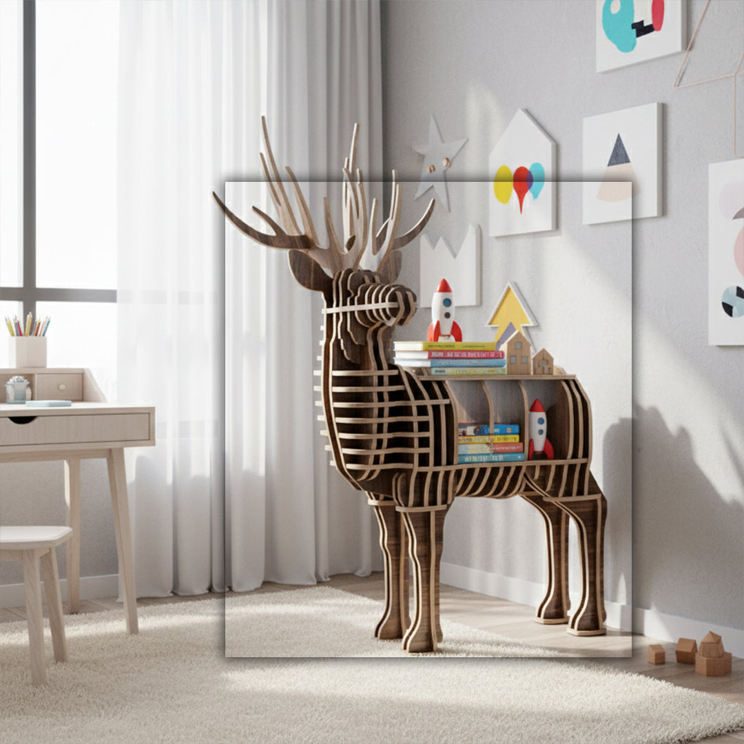 فن تزيين المنزل رفوف الحرف الخشبية TP001MW