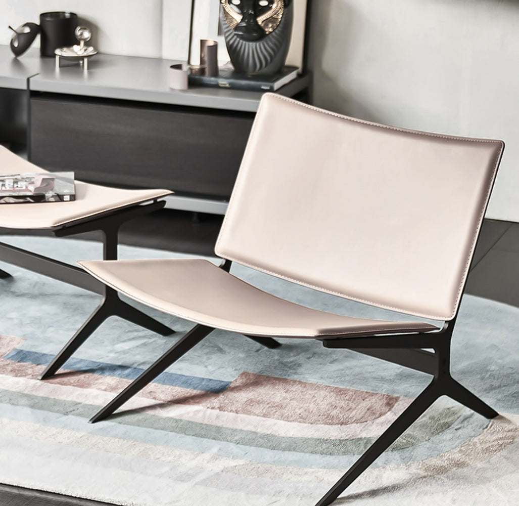 Lounge chair with Ottoman BC719 - Lounge Chairs - ebarza Furniture UAE | Shop Modern Furniture in Abu Dhabi & Dubai - مفروشات ايبازرا في الامارات | تسوق اثاث عصري وديكورات مميزة في دبي وابوظبي