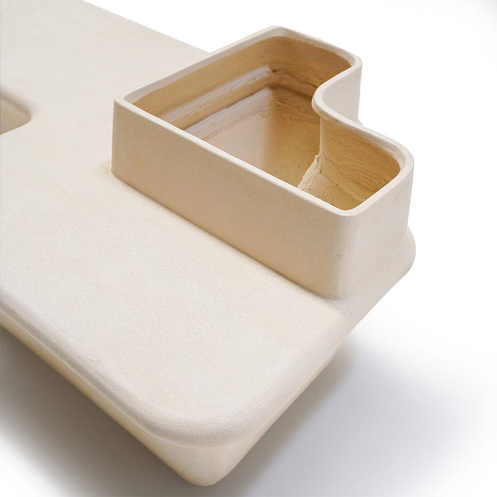Pre-order 35 Days Delivery Outdoor/Indoor Beige Planter Box And Bench XK-8172A - Planter Boxes - ebarza Furniture UAE | Shop Modern Furniture in Abu Dhabi & Dubai - مفروشات ايبازرا في الامارات | تسوق اثاث عصري وديكورات مميزة في دبي وابوظبي