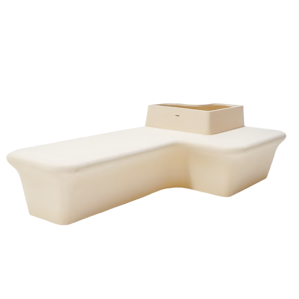 Outdoor/Indoor Beige Planter Box And Bench XK-8172A