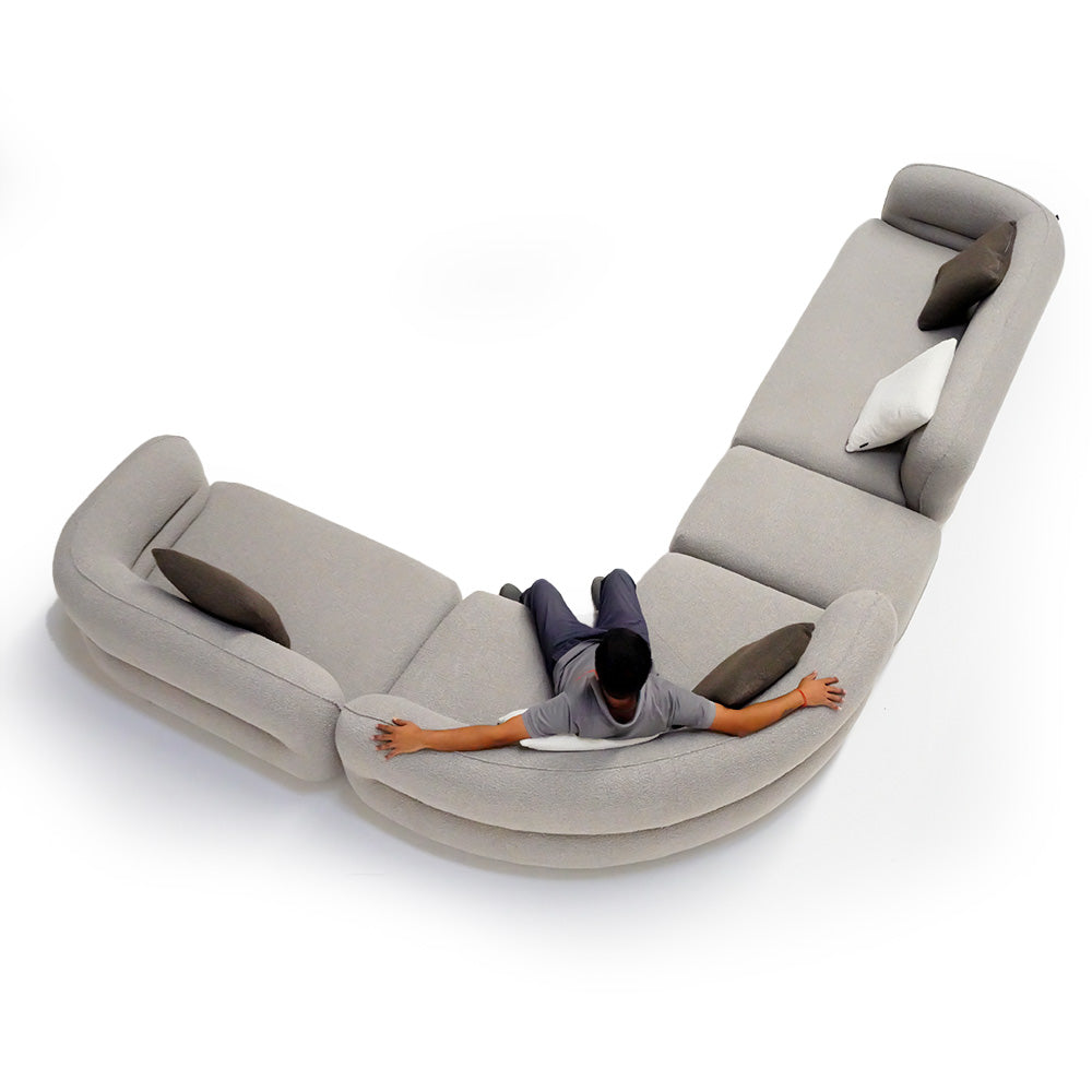 Cotton and Linen Fabric Sofa ISF-2133/1 - Sofa - ebarza Furniture UAE | Shop Modern Furniture in Abu Dhabi & Dubai - مفروشات ايبازرا في الامارات | تسوق اثاث عصري وديكورات مميزة في دبي وابوظبي