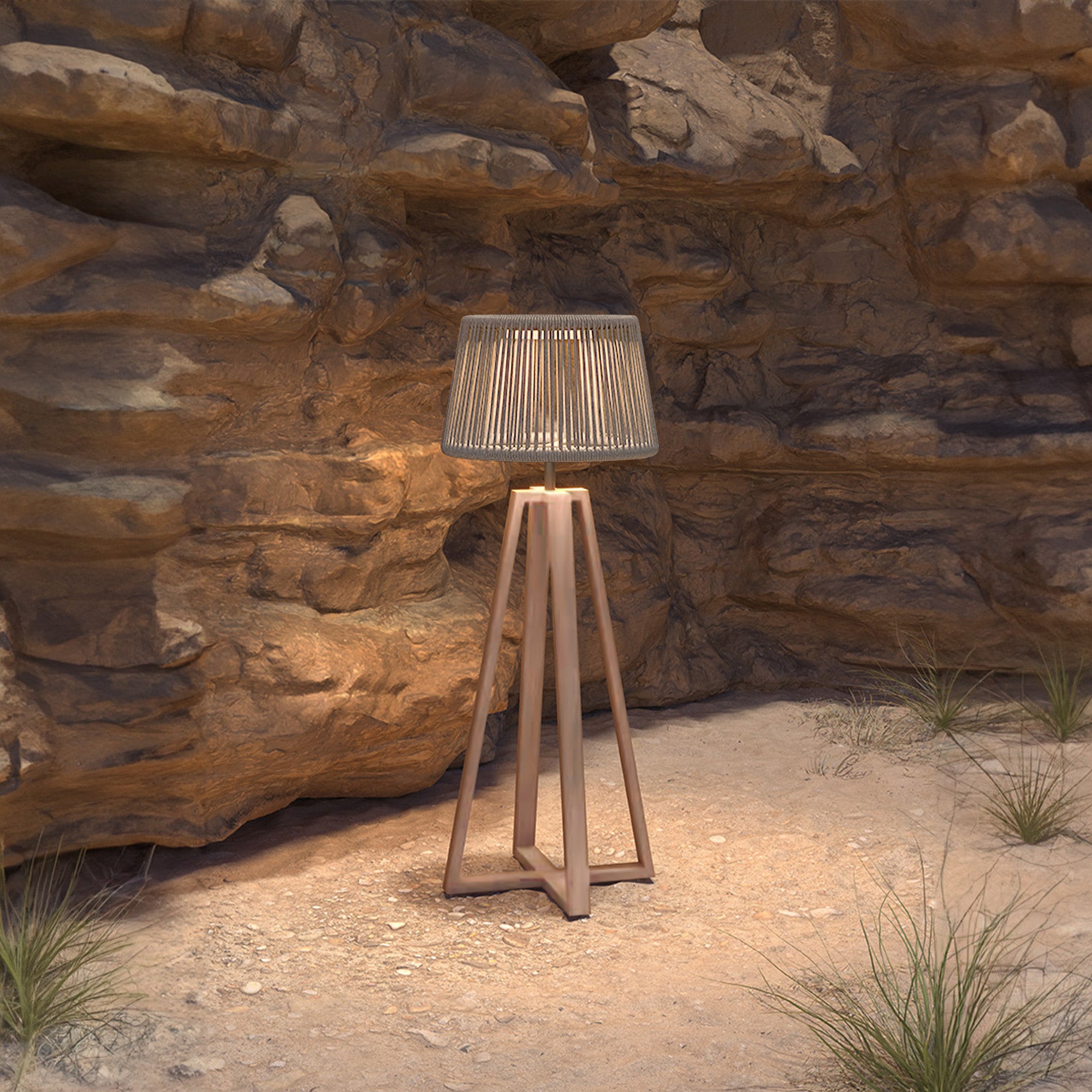 Marrakech Outdoor/Indoor Solar Floor Lamp AH2019N117ROP - Smart Outdoors - ebarza Furniture UAE | Shop Modern Furniture in Abu Dhabi & Dubai - مفروشات ايبازرا في الامارات | تسوق اثاث عصري وديكورات مميزة في دبي وابوظبي