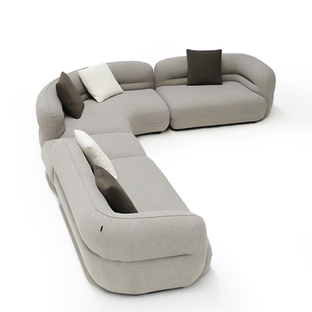 Cotton and Linen Fabric Sofa ISF-2133/1 - Sofa - ebarza Furniture UAE | Shop Modern Furniture in Abu Dhabi & Dubai - مفروشات ايبازرا في الامارات | تسوق اثاث عصري وديكورات مميزة في دبي وابوظبي