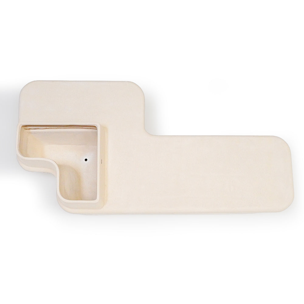 Pre-order 35 Days Delivery Outdoor/Indoor Beige Planter Box And Bench XK-8172A - Planter Boxes - ebarza Furniture UAE | Shop Modern Furniture in Abu Dhabi & Dubai - مفروشات ايبازرا في الامارات | تسوق اثاث عصري وديكورات مميزة في دبي وابوظبي