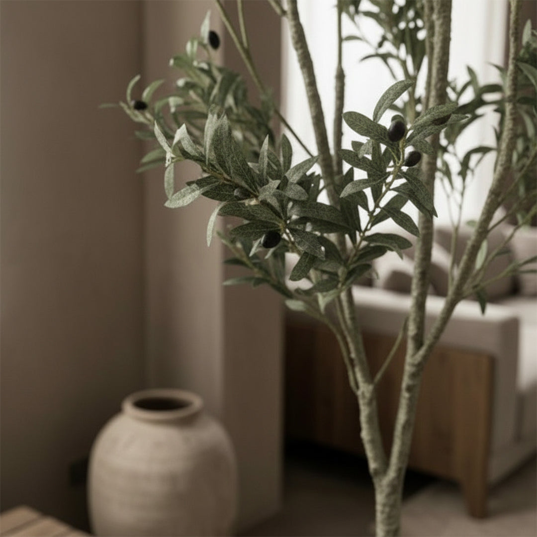 Artificial Olive Tree Olive-2 Tree FHS-Tree02 - Plants - ebarza Furniture UAE | Shop Modern Furniture in Abu Dhabi & Dubai - مفروشات ايبازرا في الامارات | تسوق اثاث عصري وديكورات مميزة في دبي وابوظبي