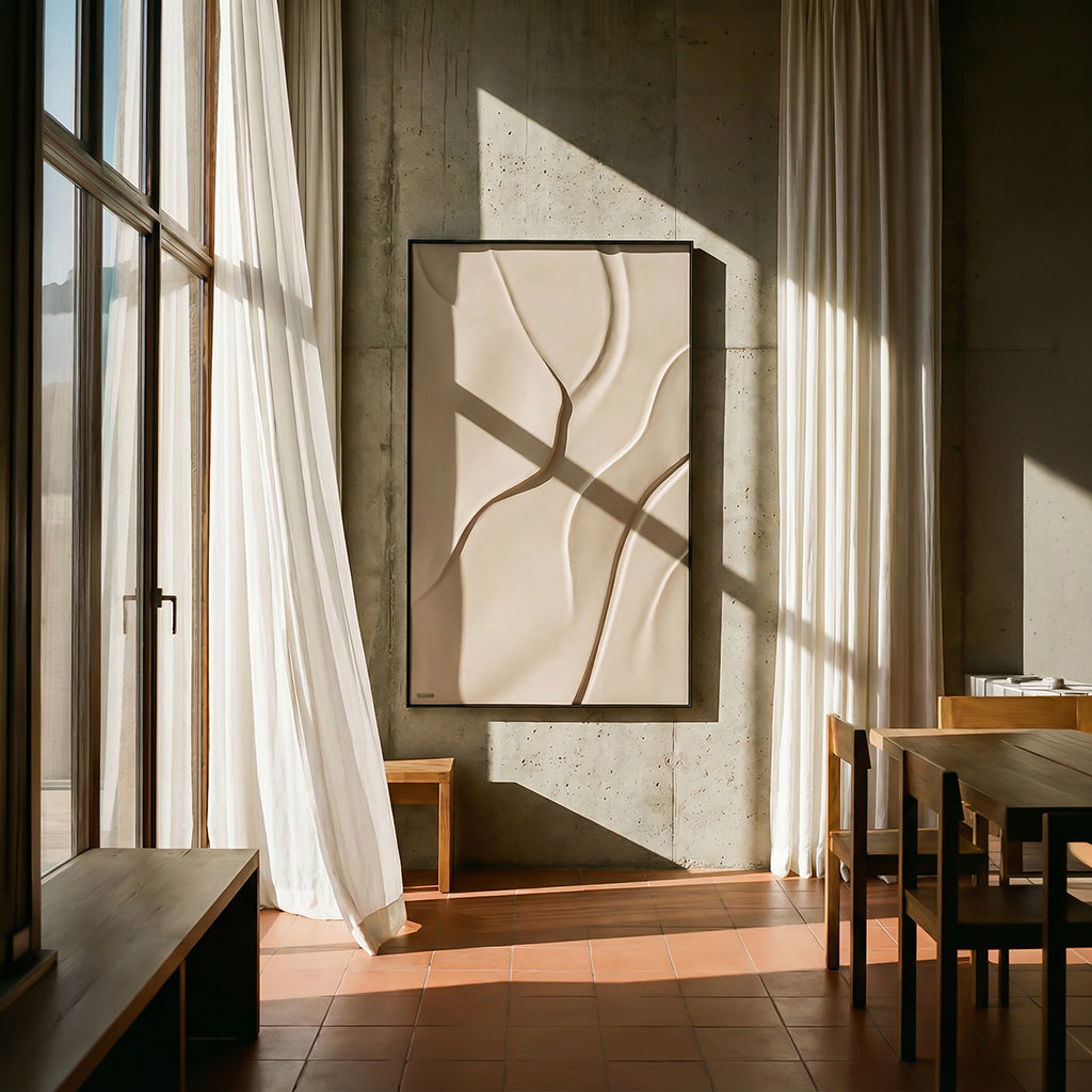 Handmade wall art painting by BEACON, 80x160cm, featuring abstract designs on canvas for modern interior decor.