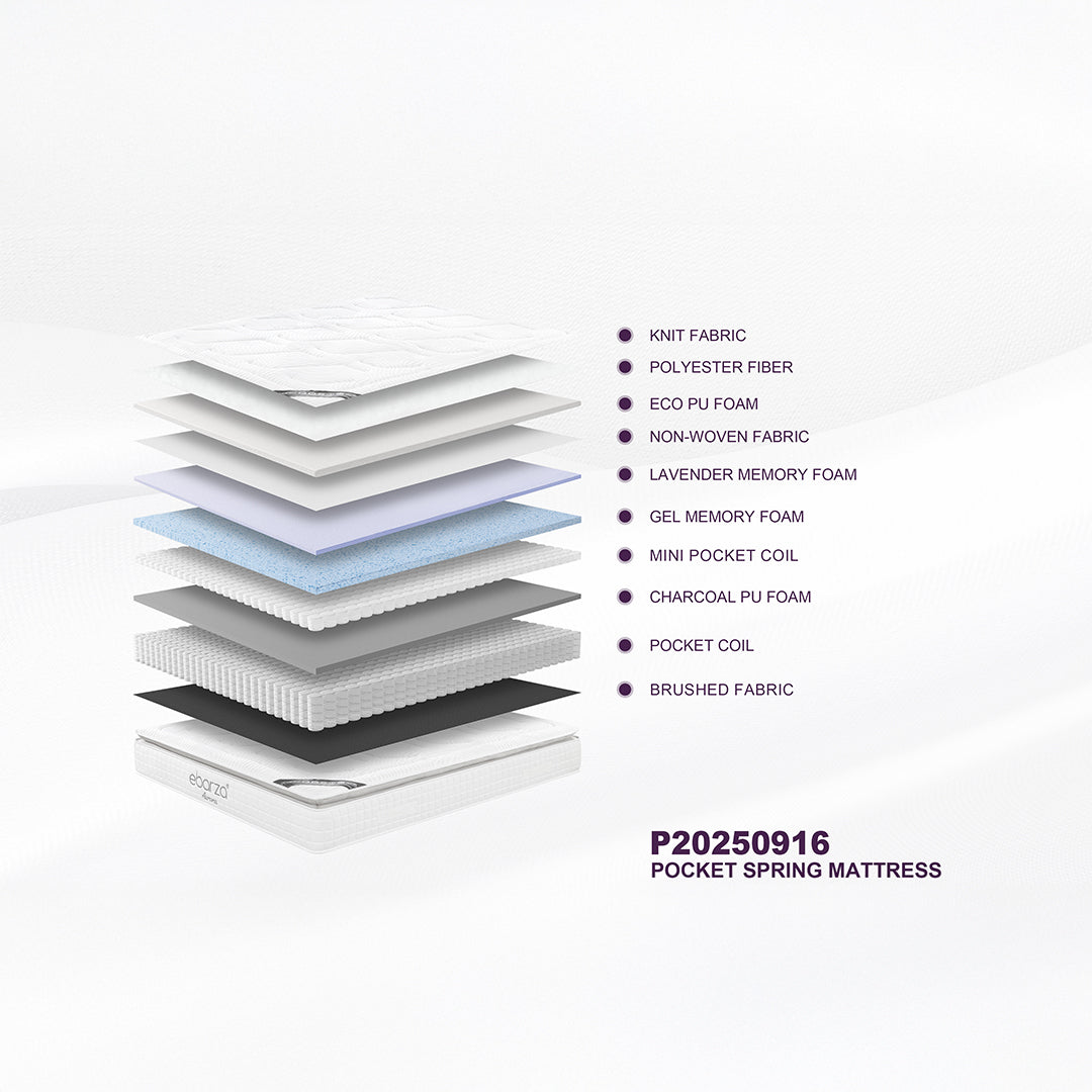 Pre-order 35 Days Delivery 110*200cm Aurora Single Size Pillow-top mattress - Pillow-top 25 - P20250916 - 110*200*25 - Single Size - Mattresses - ebarza Furniture UAE | Shop Modern Furniture in Abu Dhabi & Dubai - مفروشات ايبازرا في الامارات | تسوق اثاث عصري وديكورات مميزة في دبي وابوظبي