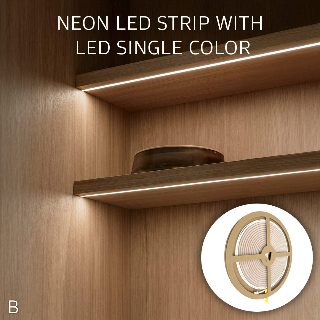 B-Slim Free-cut Neon Led Strip With LED Single Color (Dotted-120LED, FREE CUT) EG-NVD0505-V24-W-FC 120LED / B-LedStrip--Dot-DI NVD0505 V24-W-FC - LED Strips - ebarza Furniture UAE | Shop Modern Furniture in Abu Dhabi & Dubai - مفروشات ايبازرا في الامارات | تسوق اثاث عصري وديكورات مميزة في دبي وابوظبي