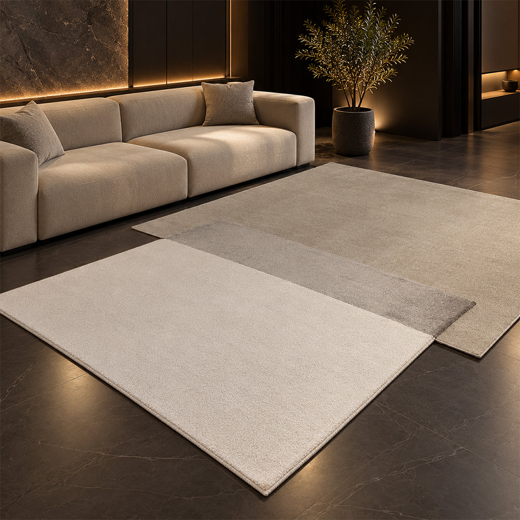 460x260 Cm BLOCK-01 Handmade Shape Rug - LP HALIM 97 (HOLM 97) - LP (C1901) - MP BROWN 88 (C1631) - BLK-01