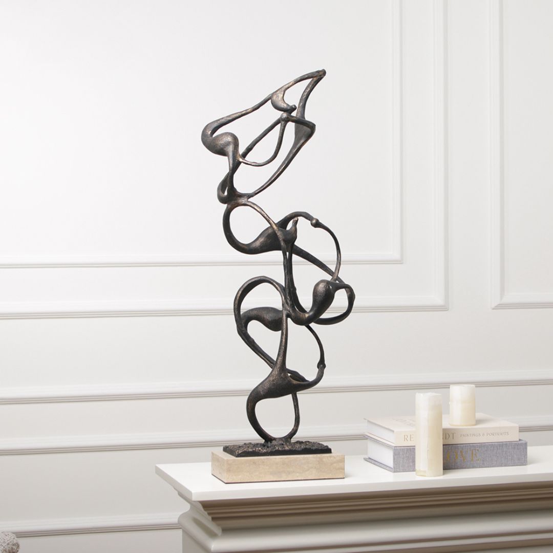 Pre-order 15 Days Delivery Balanced Molecule Sculpture KA5169A - Home Decor Figurines - ebarza Furniture UAE | Shop Modern Furniture in Abu Dhabi & Dubai - مفروشات ايبازرا في الامارات | تسوق اثاث عصري وديكورات مميزة في دبي وابوظبي