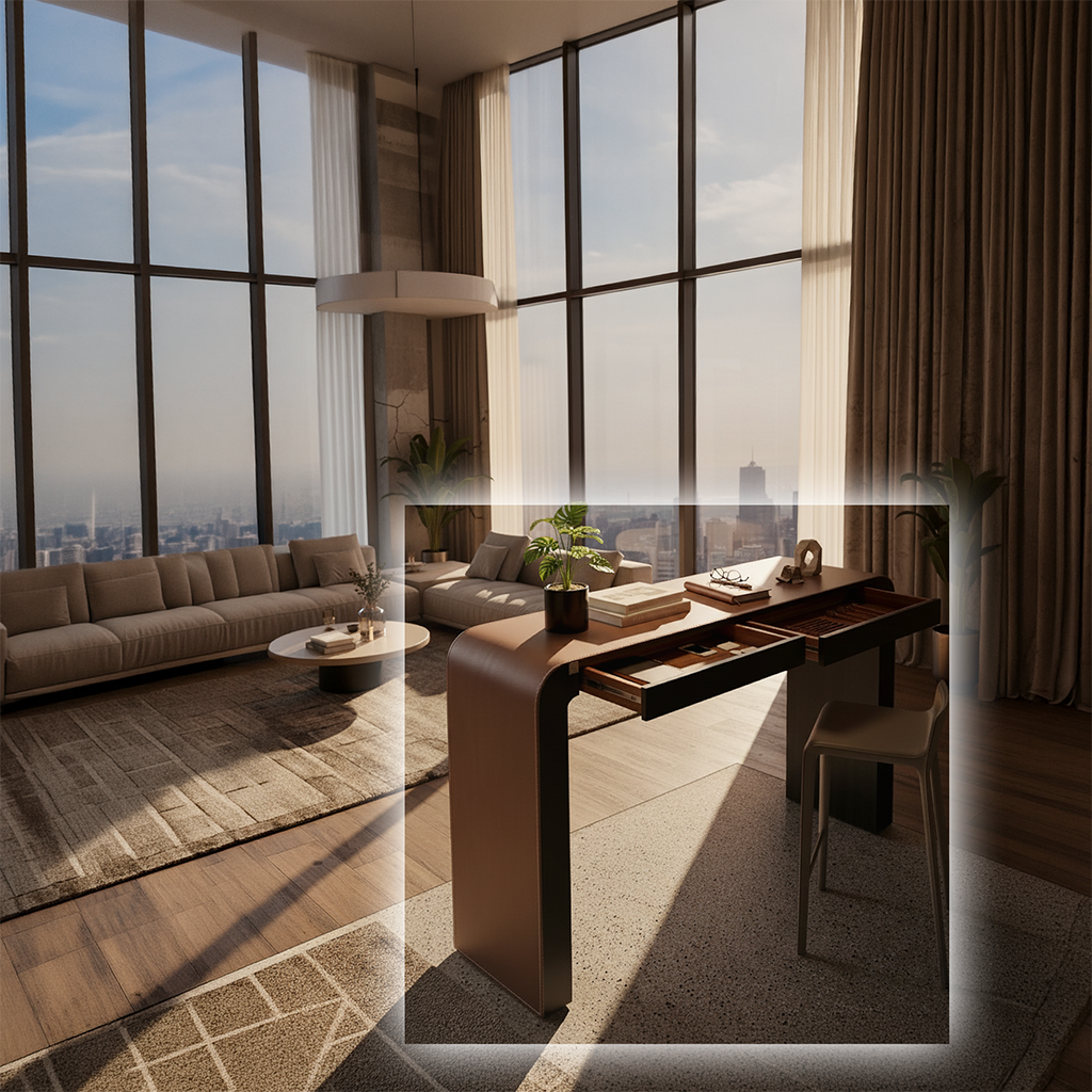 Bar Table / Desk BNY-995 - Office Desks - ebarza Furniture UAE | Shop Modern Furniture in Abu Dhabi & Dubai - مفروشات ايبازرا في الامارات | تسوق اثاث عصري وديكورات مميزة في دبي وابوظبي