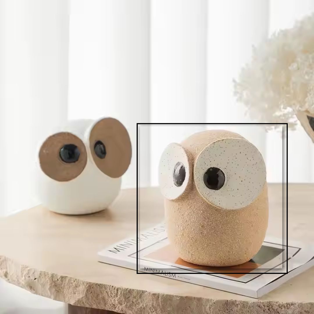 Big Eyed Owl-A FF-D25012A - Home Decor Figurines - ebarza Furniture UAE | Shop Modern Furniture in Abu Dhabi & Dubai - مفروشات ايبازرا في الامارات | تسوق اثاث عصري وديكورات مميزة في دبي وابوظبي