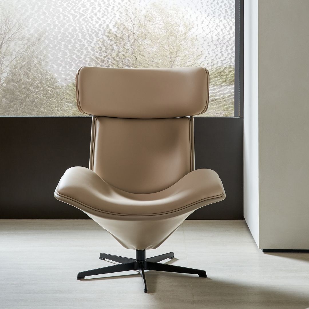 Bolo Lounge Chair MSTV-XY017 PU3149 - Armchairs - ebarza Furniture UAE | Shop Modern Furniture in Abu Dhabi & Dubai - مفروشات ايبازرا في الامارات | تسوق اثاث عصري وديكورات مميزة في دبي وابوظبي