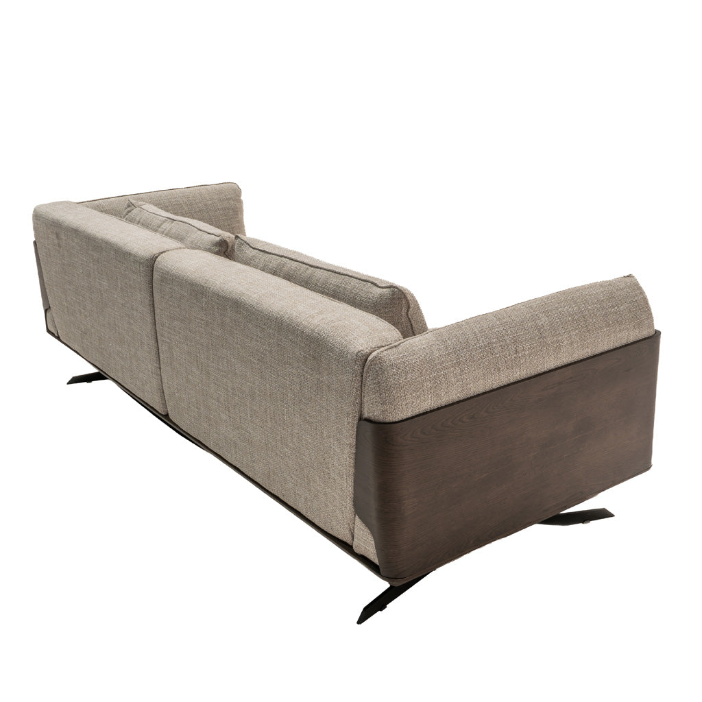 Modern Brooklyn GAMMA sofa by HOMAGE KOLTUK, featuring sleek fabric upholstery and contemporary design in a neutral tone.