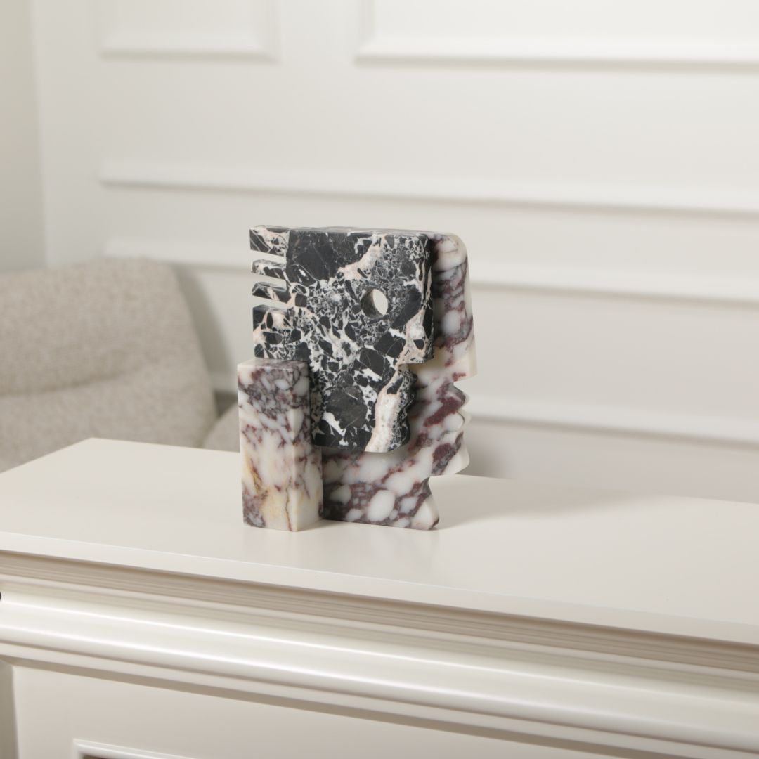 Pre-order 15 Days Delivery Bulgari Black & Bulgari Purple Marble Sculpture KA5164 - Home Decor Figurines - ebarza Furniture UAE | Shop Modern Furniture in Abu Dhabi & Dubai - مفروشات ايبازرا في الامارات | تسوق اثاث عصري وديكورات مميزة في دبي وابوظبي