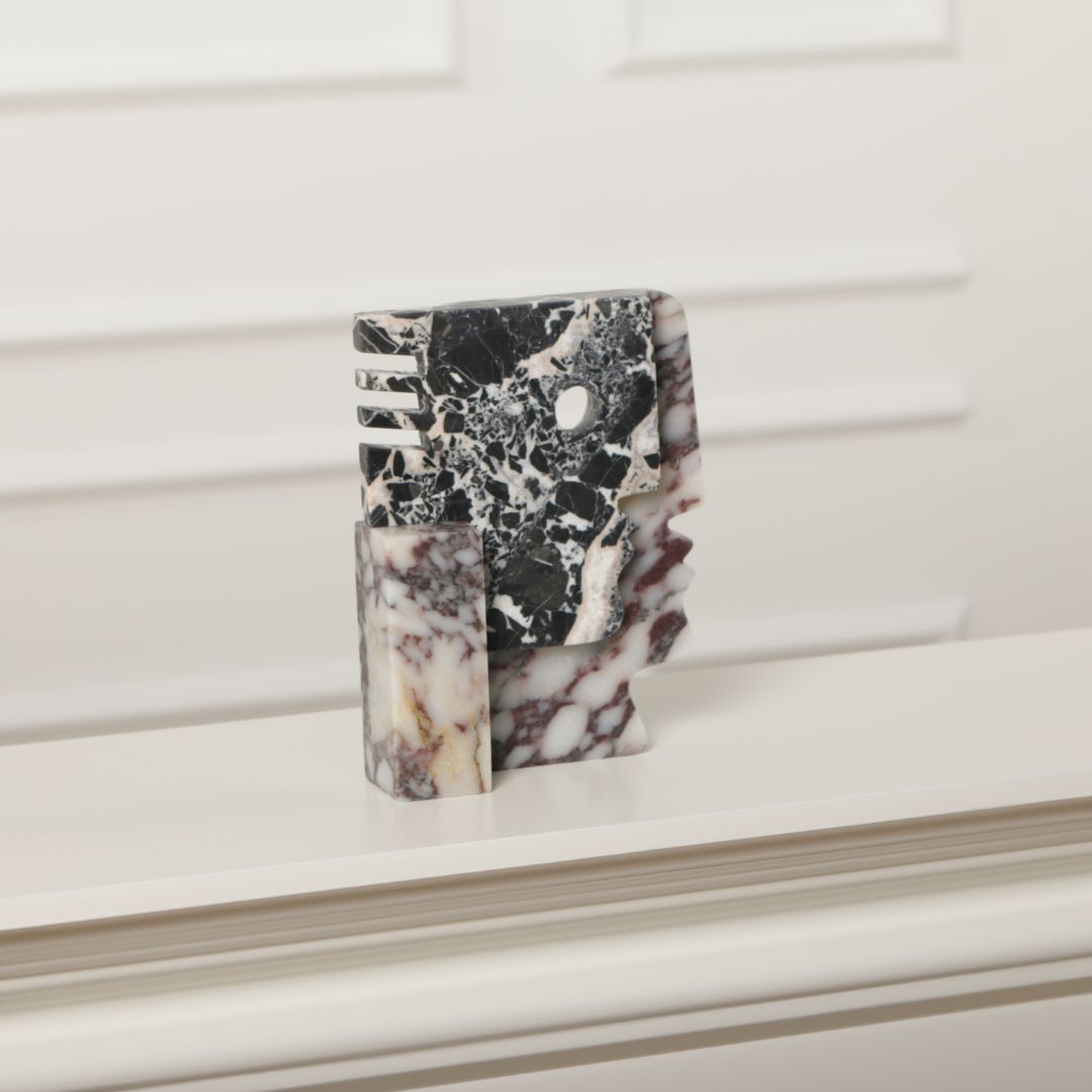 Pre-order 15 Days Delivery Bulgari Black & Bulgari Purple Marble Sculpture KA5164 - Home Decor Figurines - ebarza Furniture UAE | Shop Modern Furniture in Abu Dhabi & Dubai - مفروشات ايبازرا في الامارات | تسوق اثاث عصري وديكورات مميزة في دبي وابوظبي