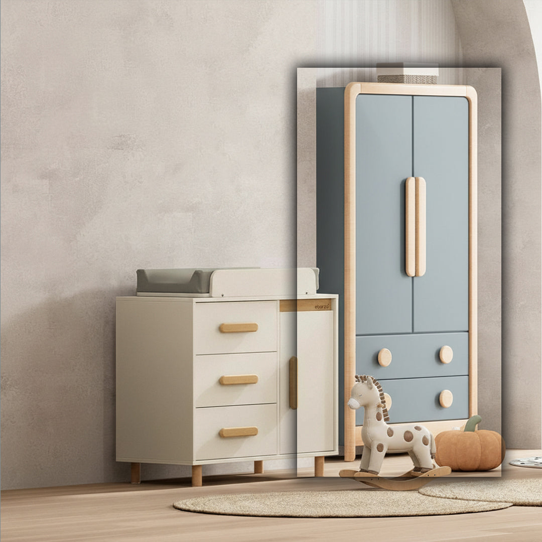 Byron 2 Door Kids Wardrobe With 2 Drawers BK-BY2DWR2DV23/BBBH - Kids - ebarza Furniture UAE | Shop Modern Furniture in Abu Dhabi & Dubai - مفروشات ايبازرا في الامارات | تسوق اثاث عصري وديكورات مميزة في دبي وابوظبي