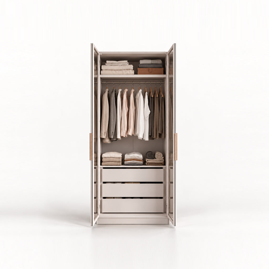 CASHMERE 100CM WARDROBE V1 (DRAWERS)