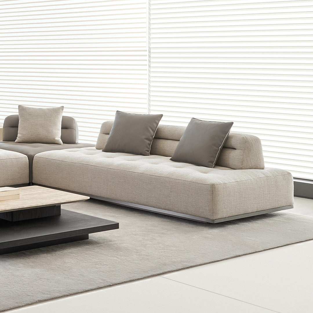 Pre-order 120 Days Delivery Carmilla 2-Seater Module Without Arm - Fabric - MSTV-S015-B - Sofas - ebarza Furniture UAE | Shop Modern Furniture in Abu Dhabi & Dubai - مفروشات ايبازرا في الامارات | تسوق اثاث عصري وديكورات مميزة في دبي وابوظبي