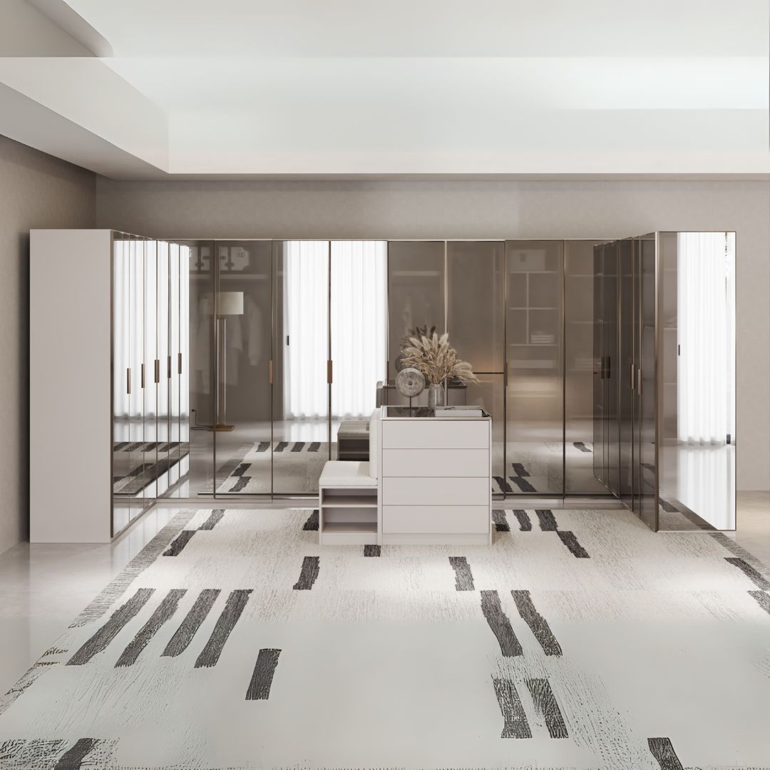 Pre-order 25 Days Delivery Cashmere 50 CM WARDROBE (GLASS DOOR) MELAMINE - Cabinets - ebarza Furniture UAE | Shop Modern Furniture in Abu Dhabi & Dubai - مفروشات ايبازرا في الامارات | تسوق اثاث عصري وديكورات مميزة في دبي وابوظبي