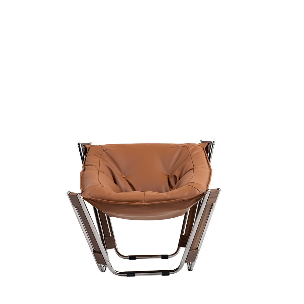 Cocoon Lounge Chair - PS-A179 -Br - Lounge Chairs - ebarza Furniture UAE | Shop Modern Furniture in Abu Dhabi & Dubai - مفروشات ايبازرا في الامارات | تسوق اثاث عصري وديكورات مميزة في دبي وابوظبي