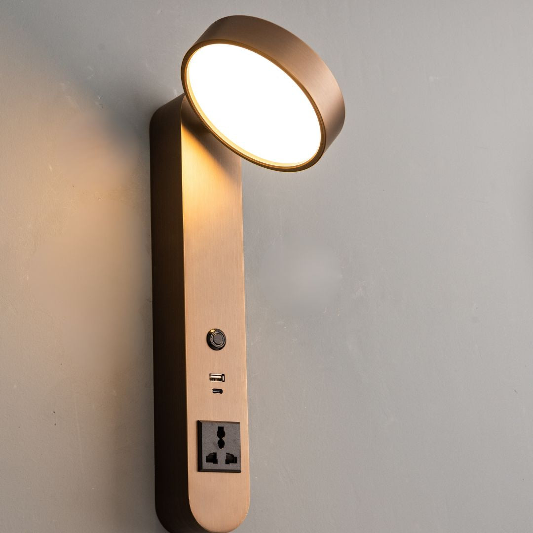 Cookie Hotel Style Headboard/ Wall Reading Lamp Cookie-Ez-WL(B)-28AB - Wall Lamps - ebarza Furniture UAE | Shop Modern Furniture in Abu Dhabi & Dubai - مفروشات ايبازرا في الامارات | تسوق اثاث عصري وديكورات مميزة في دبي وابوظبي