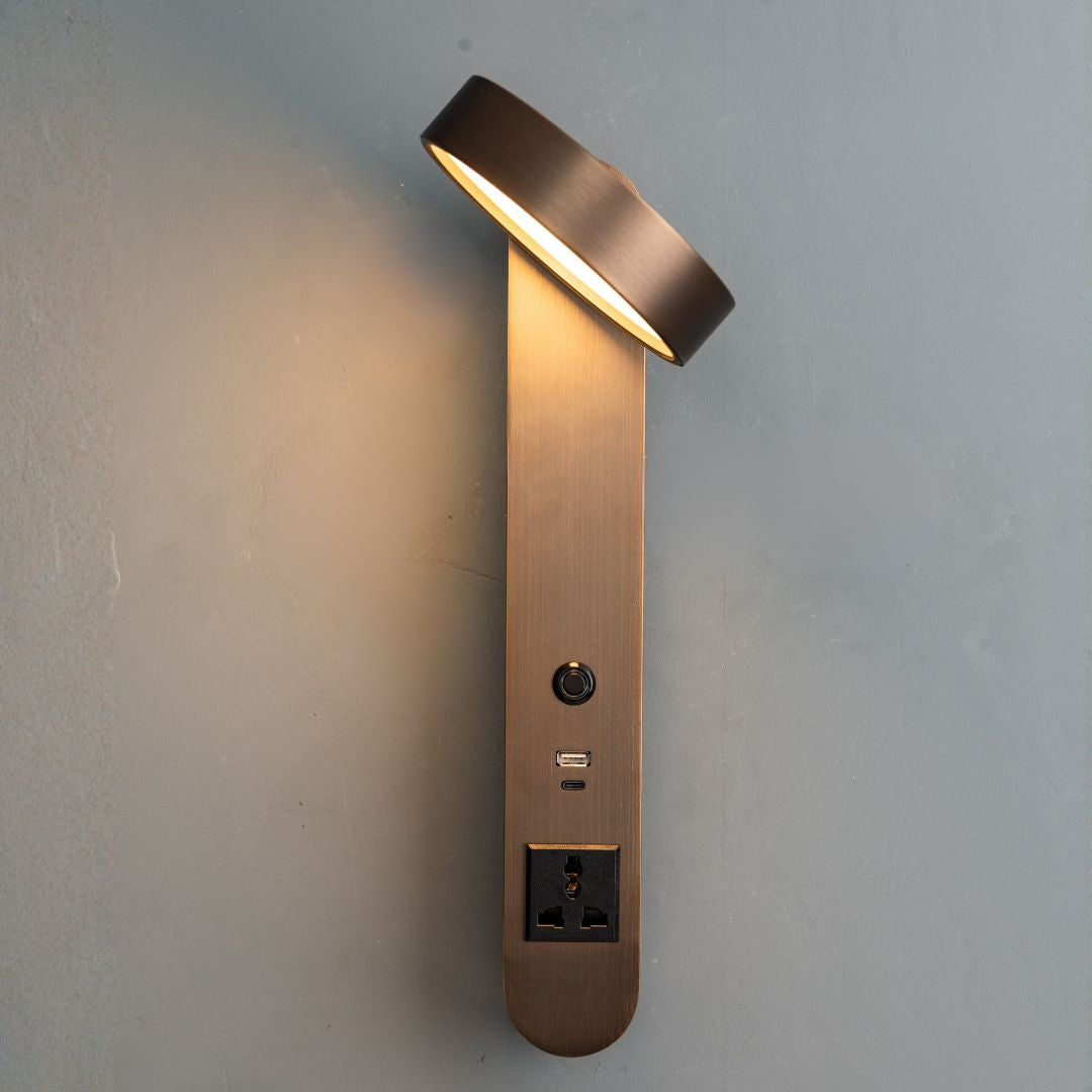 Cookie Hotel Style Headboard/ Wall Reading Lamp Cookie-Ez-WL(B)-28AB - Wall Lamps - ebarza Furniture UAE | Shop Modern Furniture in Abu Dhabi & Dubai - مفروشات ايبازرا في الامارات | تسوق اثاث عصري وديكورات مميزة في دبي وابوظبي