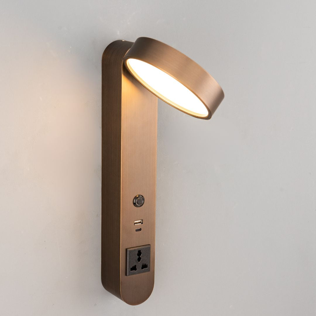 Cookie Hotel Style Headboard/ Wall Reading Lamp Cookie-Ez-WL(B)-28AB - Wall Lamps - ebarza Furniture UAE | Shop Modern Furniture in Abu Dhabi & Dubai - مفروشات ايبازرا في الامارات | تسوق اثاث عصري وديكورات مميزة في دبي وابوظبي