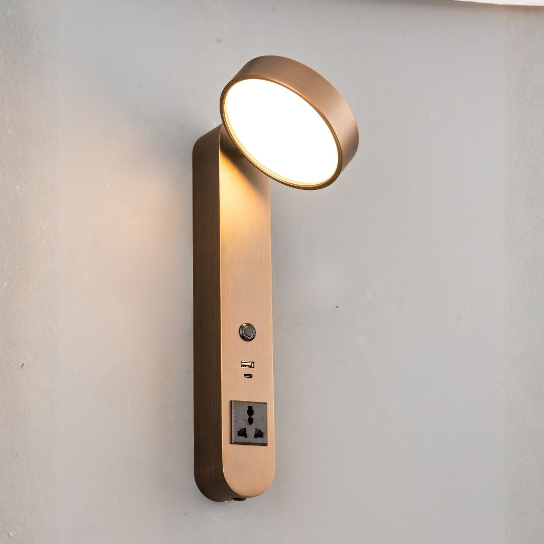 Cookie Hotel Style Headboard/ Wall Reading Lamp Cookie-Ez-WL(B)-28AB - Wall Lamps - ebarza Furniture UAE | Shop Modern Furniture in Abu Dhabi & Dubai - مفروشات ايبازرا في الامارات | تسوق اثاث عصري وديكورات مميزة في دبي وابوظبي