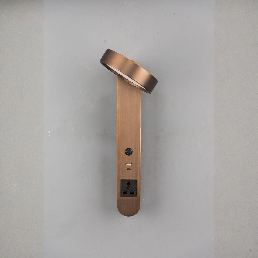 Cookie Hotel Style Headboard/ Wall Reading Lamp Cookie-Ez-WL(B)-28AB - Wall Lamps - ebarza Furniture UAE | Shop Modern Furniture in Abu Dhabi & Dubai - مفروشات ايبازرا في الامارات | تسوق اثاث عصري وديكورات مميزة في دبي وابوظبي