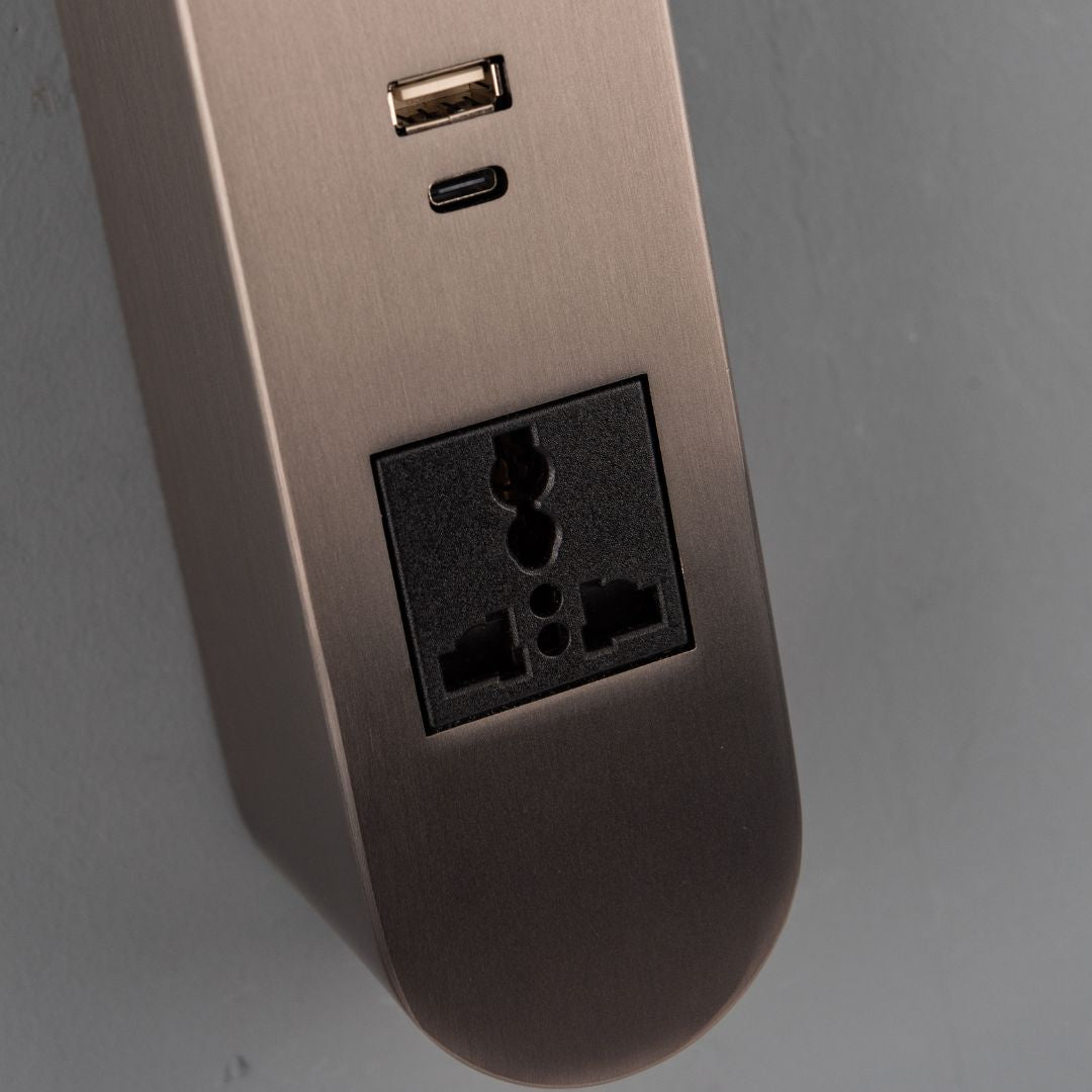 Cookie Hotel Style Headboard/ Wall Reading Lamp Cookie-Ez-WL(B)-28AB - Wall Lamps - ebarza Furniture UAE | Shop Modern Furniture in Abu Dhabi & Dubai - مفروشات ايبازرا في الامارات | تسوق اثاث عصري وديكورات مميزة في دبي وابوظبي