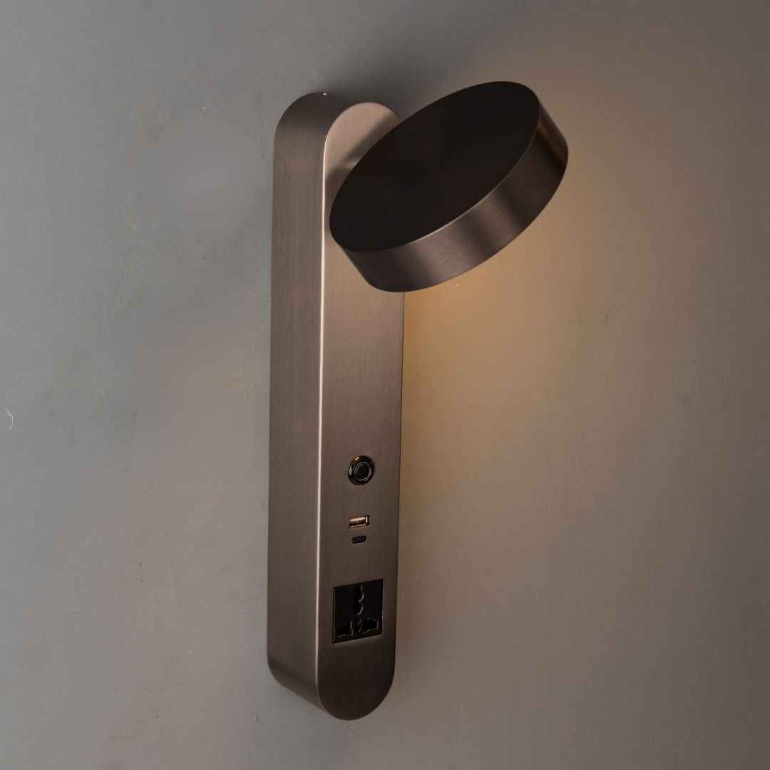 Cookie Hotel Style Headboard/ Wall Reading Lamp Cookie-Ez-WL(B)-28AB - Wall Lamps - ebarza Furniture UAE | Shop Modern Furniture in Abu Dhabi & Dubai - مفروشات ايبازرا في الامارات | تسوق اثاث عصري وديكورات مميزة في دبي وابوظبي
