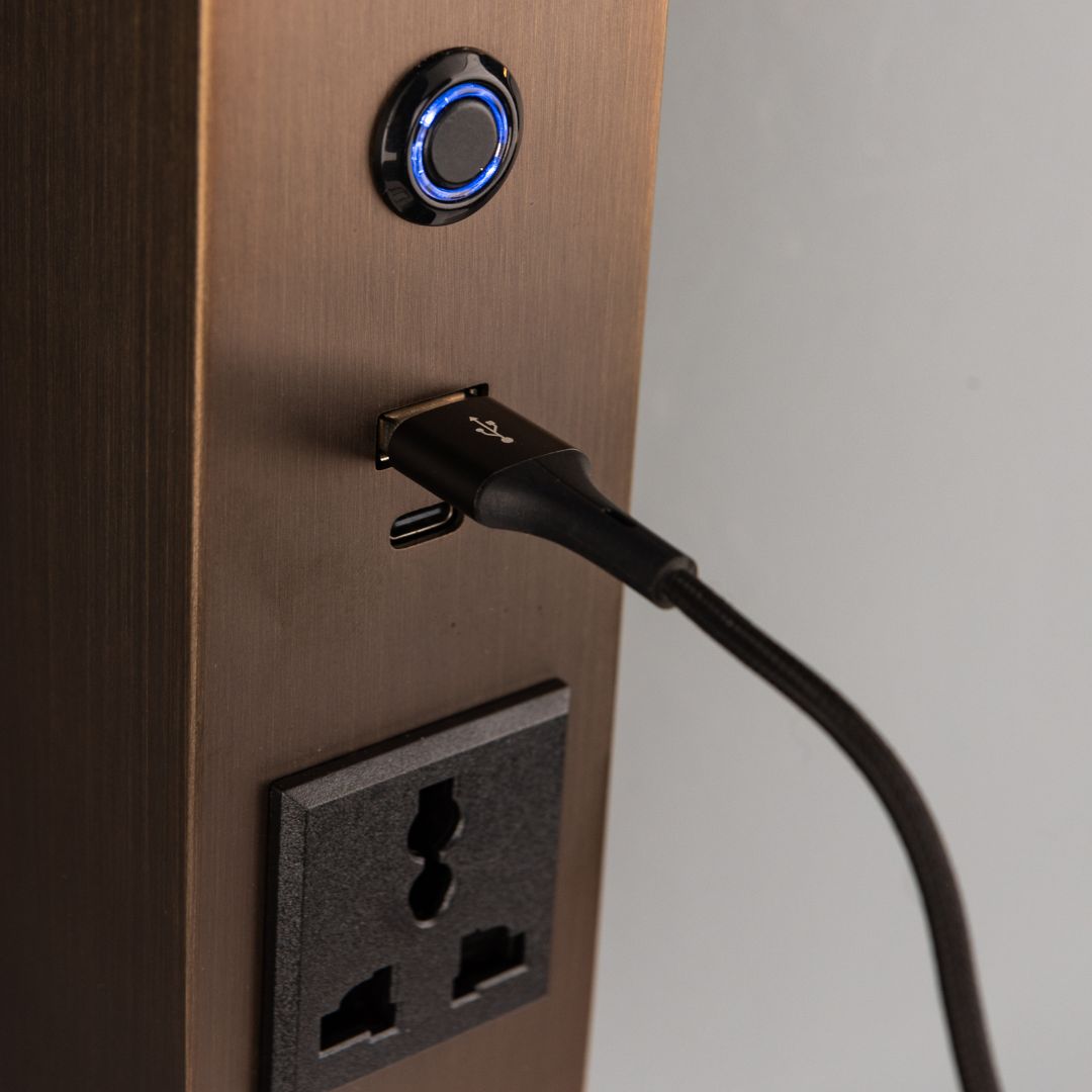 Cookie Hotel Style Headboard/ Wall Reading Lamp Cookie-Ez-WL(B)-28AB - Wall Lamps - ebarza Furniture UAE | Shop Modern Furniture in Abu Dhabi & Dubai - مفروشات ايبازرا في الامارات | تسوق اثاث عصري وديكورات مميزة في دبي وابوظبي