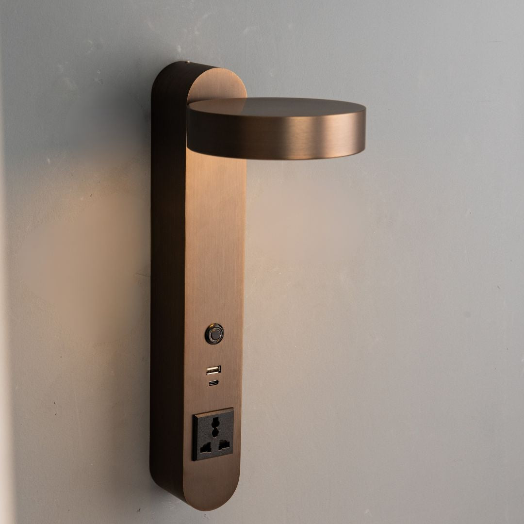 Cookie Hotel Style Headboard/ Wall Reading Lamp Cookie-Ez-WL(B)-28AB - Wall Lamps - ebarza Furniture UAE | Shop Modern Furniture in Abu Dhabi & Dubai - مفروشات ايبازرا في الامارات | تسوق اثاث عصري وديكورات مميزة في دبي وابوظبي