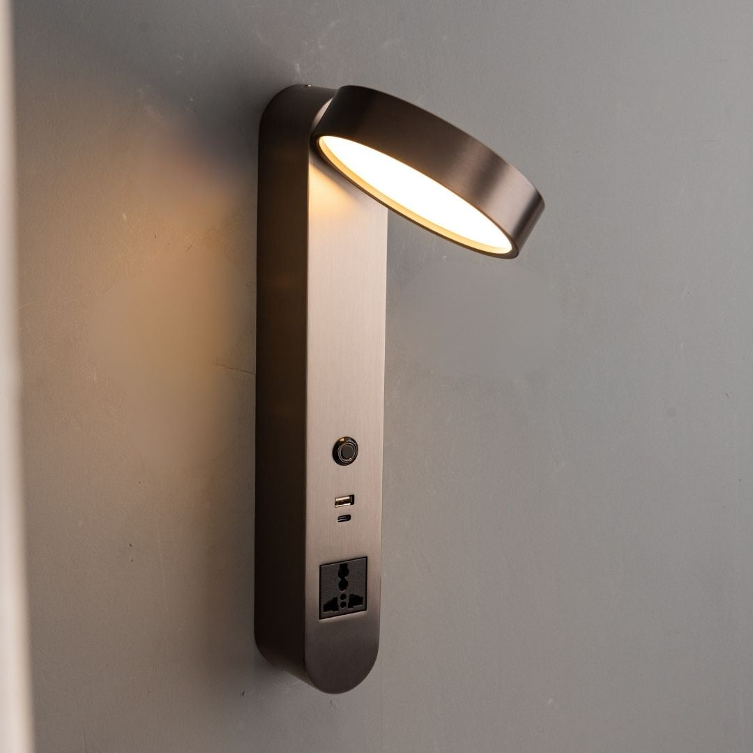 Cookie Hotel Style Headboard/ Wall Reading Lamp Cookie-Ez-WL(B)-28AB - Wall Lamps - ebarza Furniture UAE | Shop Modern Furniture in Abu Dhabi & Dubai - مفروشات ايبازرا في الامارات | تسوق اثاث عصري وديكورات مميزة في دبي وابوظبي