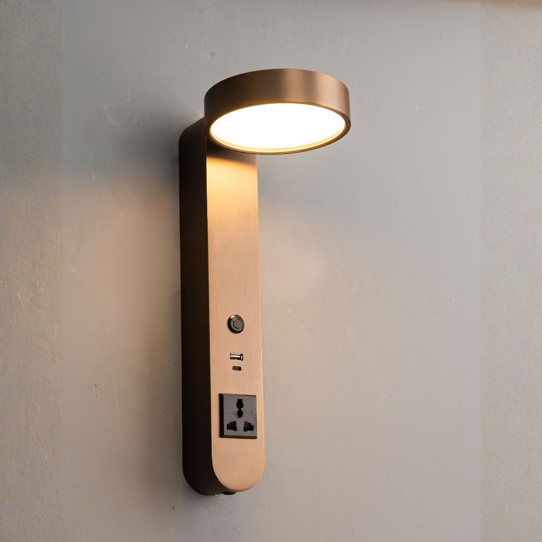 Cookie Hotel Style Headboard/ Wall Reading Lamp Cookie-Ez-WL(B)-28AB - Wall Lamps - ebarza Furniture UAE | Shop Modern Furniture in Abu Dhabi & Dubai - مفروشات ايبازرا في الامارات | تسوق اثاث عصري وديكورات مميزة في دبي وابوظبي