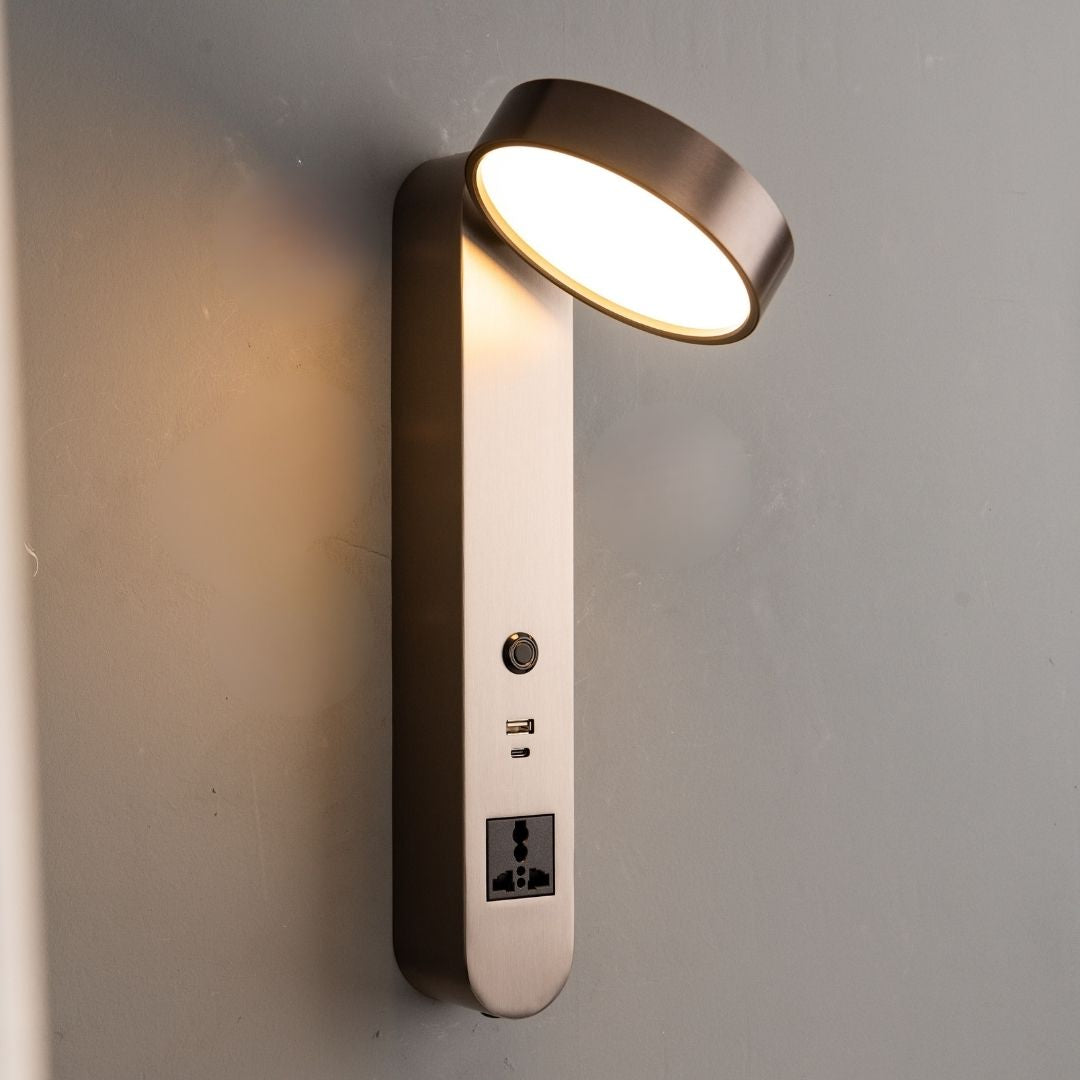 Cookie Hotel Style Headboard/ Wall Reading Lamp Cookie-Ez-WL(B)-28AB - Wall Lamps - ebarza Furniture UAE | Shop Modern Furniture in Abu Dhabi & Dubai - مفروشات ايبازرا في الامارات | تسوق اثاث عصري وديكورات مميزة في دبي وابوظبي