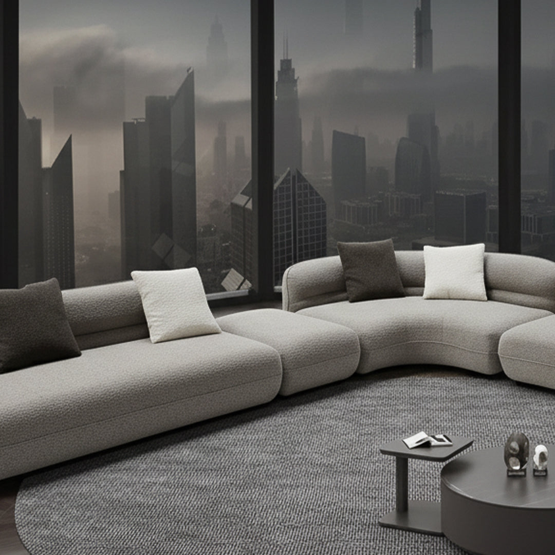 Cotton And Linen Fabric Sofa ISF-2133/1