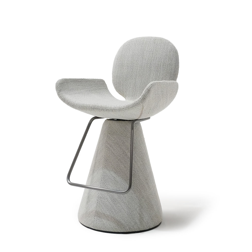 PS-B195-B - Gray - كرسي بار كوف - رمادي